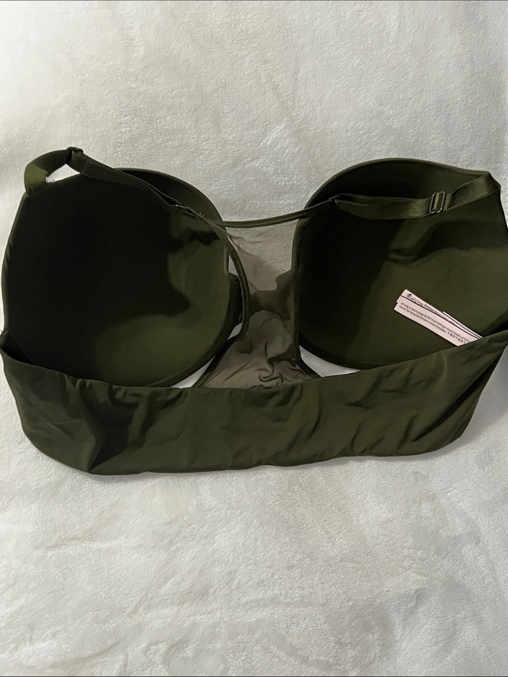 Victoria Secret Olive Green Racerback T-Shirt Bra 40 D - Picture 4 of 6